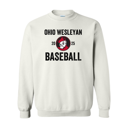 Adult Unisex OWU 2025 Baseball Graphic Sweatshirt - Ohio Wesleyan University