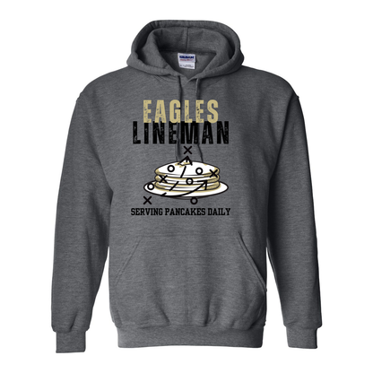 Adult Unisex Eagles Lineman Pancake Graphic Hoodie