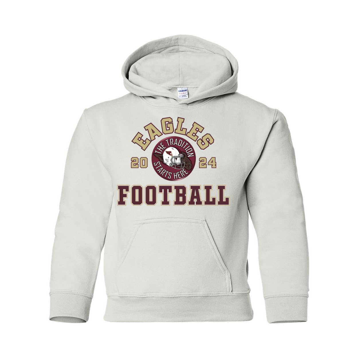 Youth Classic Eagles Tackle Football Graphic Hoodie