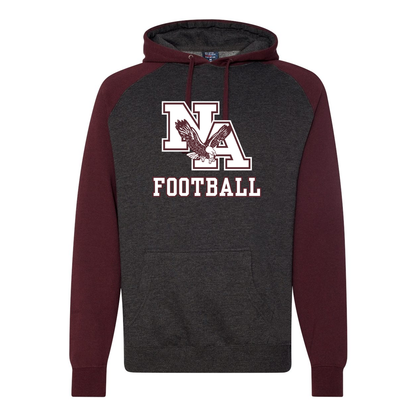 Adult Unisex Classic Logo Football Raglan Hoodie Sweatshirt