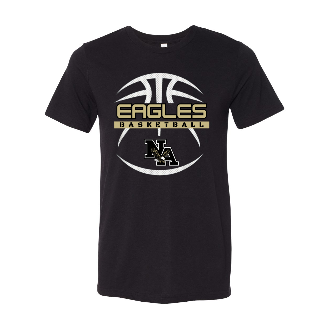 Adult Unisex Super Soft Eagles Fast-Break Basketball Short Sleeve Graphic Tee