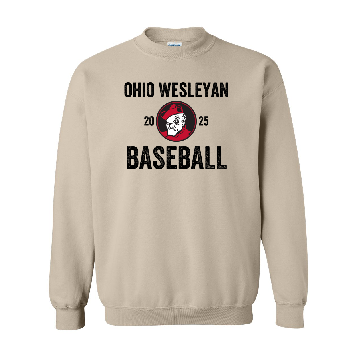 Adult Unisex OWU 2025 Baseball Graphic Sweatshirt - Ohio Wesleyan University