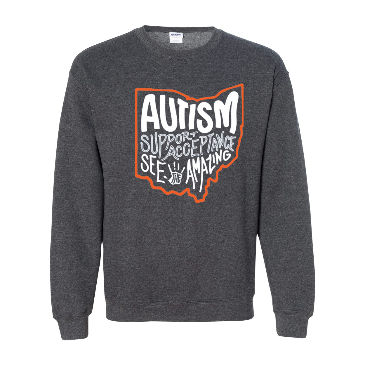 Adult Unisex "Autism See The Amazing" Bridgeway Graphic Crewneck Sweatshirt