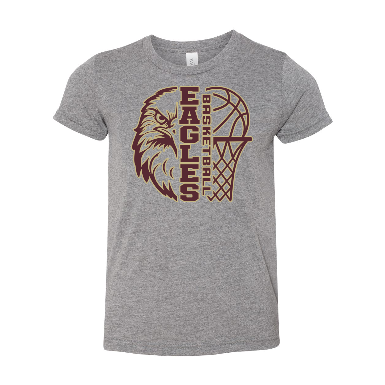 Youth Super Soft Epic Eagle Basketball Short Sleeve Graphic Tee