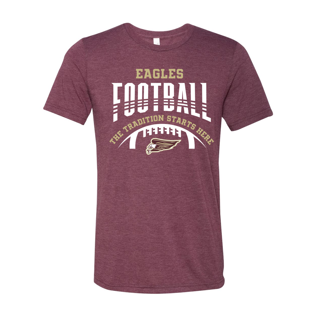 Adult Unisex Super Soft Tackle Football Tradition Short Sleeve Graphic Tee