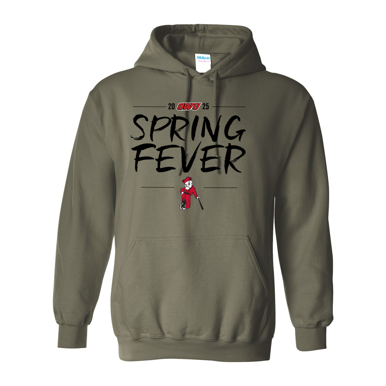 Adult Unisex OWU Spring Fever Baseball Graphic Hoodie - Ohio Wesleyan University