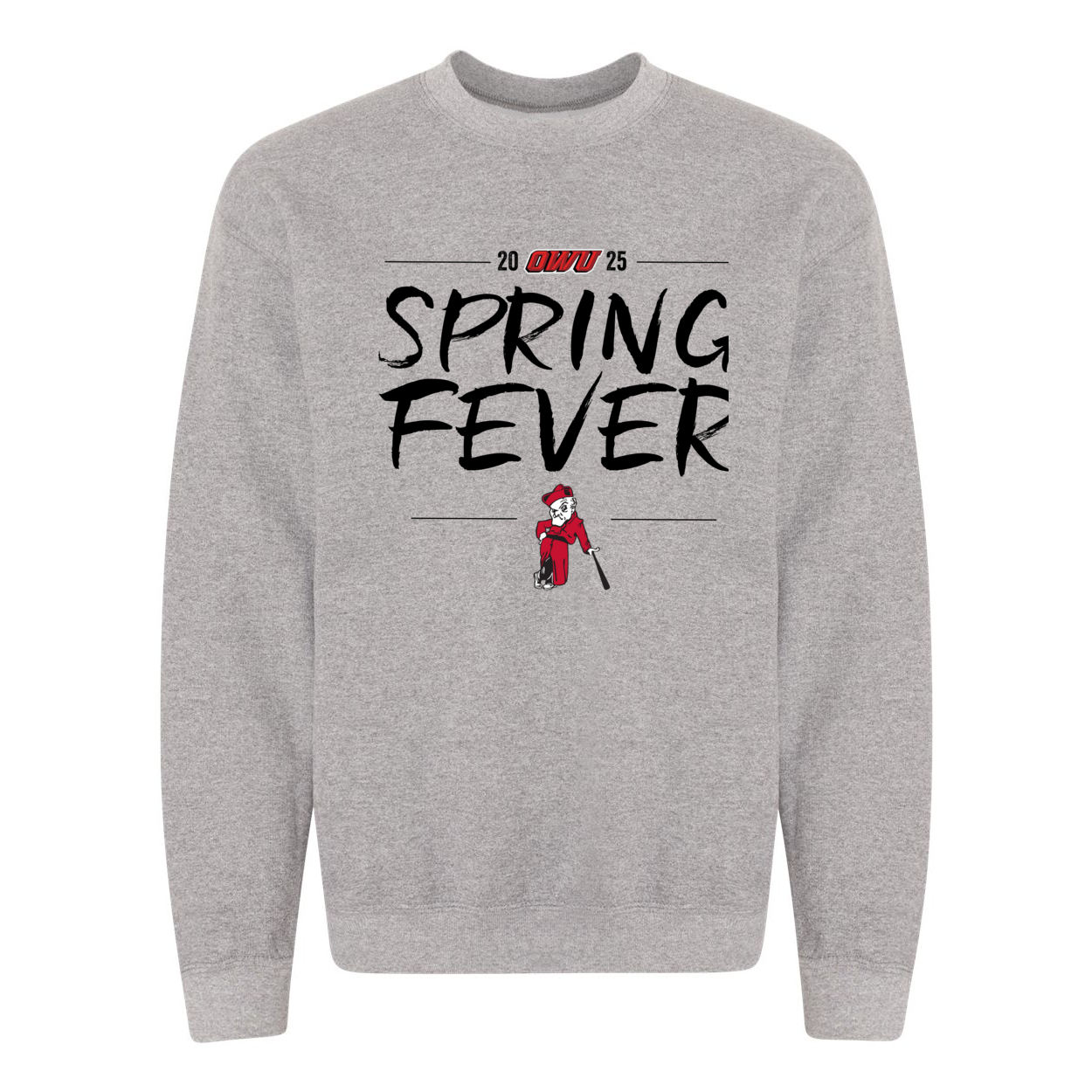 Adult Unisex OWU Spring Fever Baseball Graphic Sweatshirt - Ohio Wesleyan University