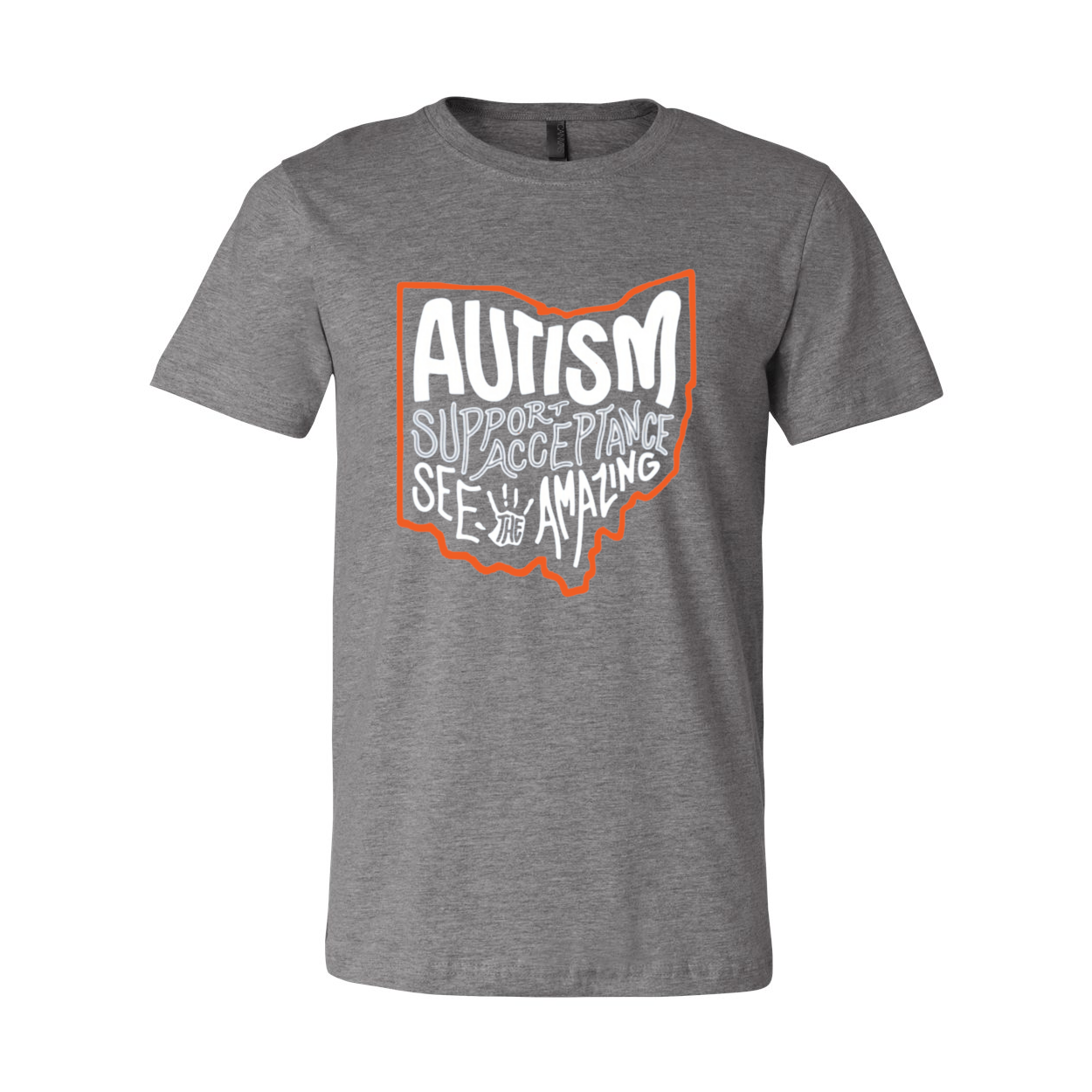 Adult Unisex "Autism See The Amazing" Bridgeway Graphic Short Sleeve Tee