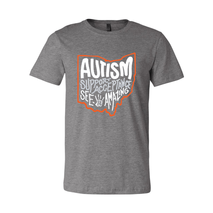 Adult Unisex "Autism See The Amazing" Bridgeway Graphic Short Sleeve Tee