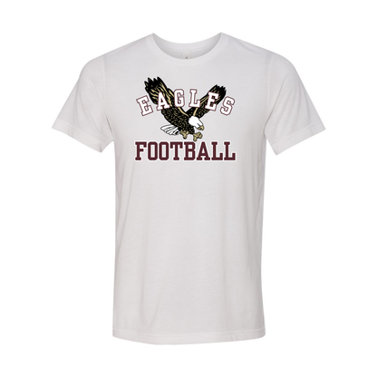 Adult Unisex Super Soft Flying Football Eagle Short Sleeve Graphic Tee