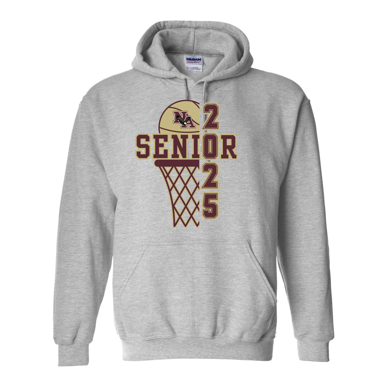 Adult Unisex Basketball Senior 2025 Graphic Hoodie