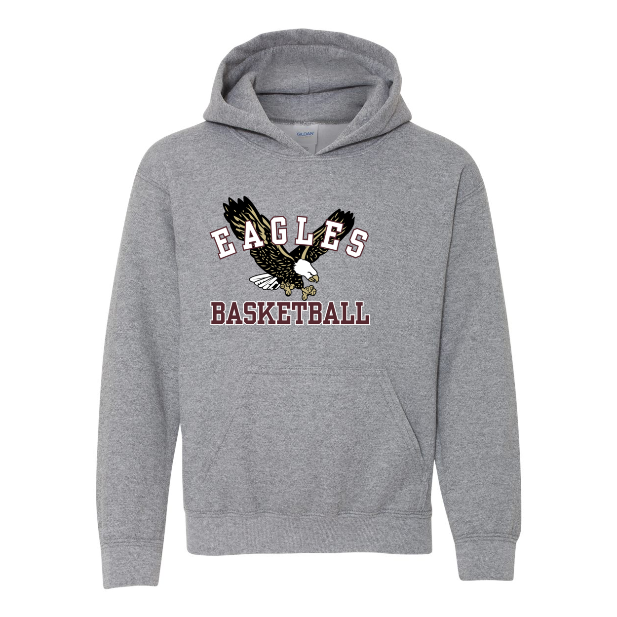 Youth Flying Eagle Basketball Graphic Hoodie