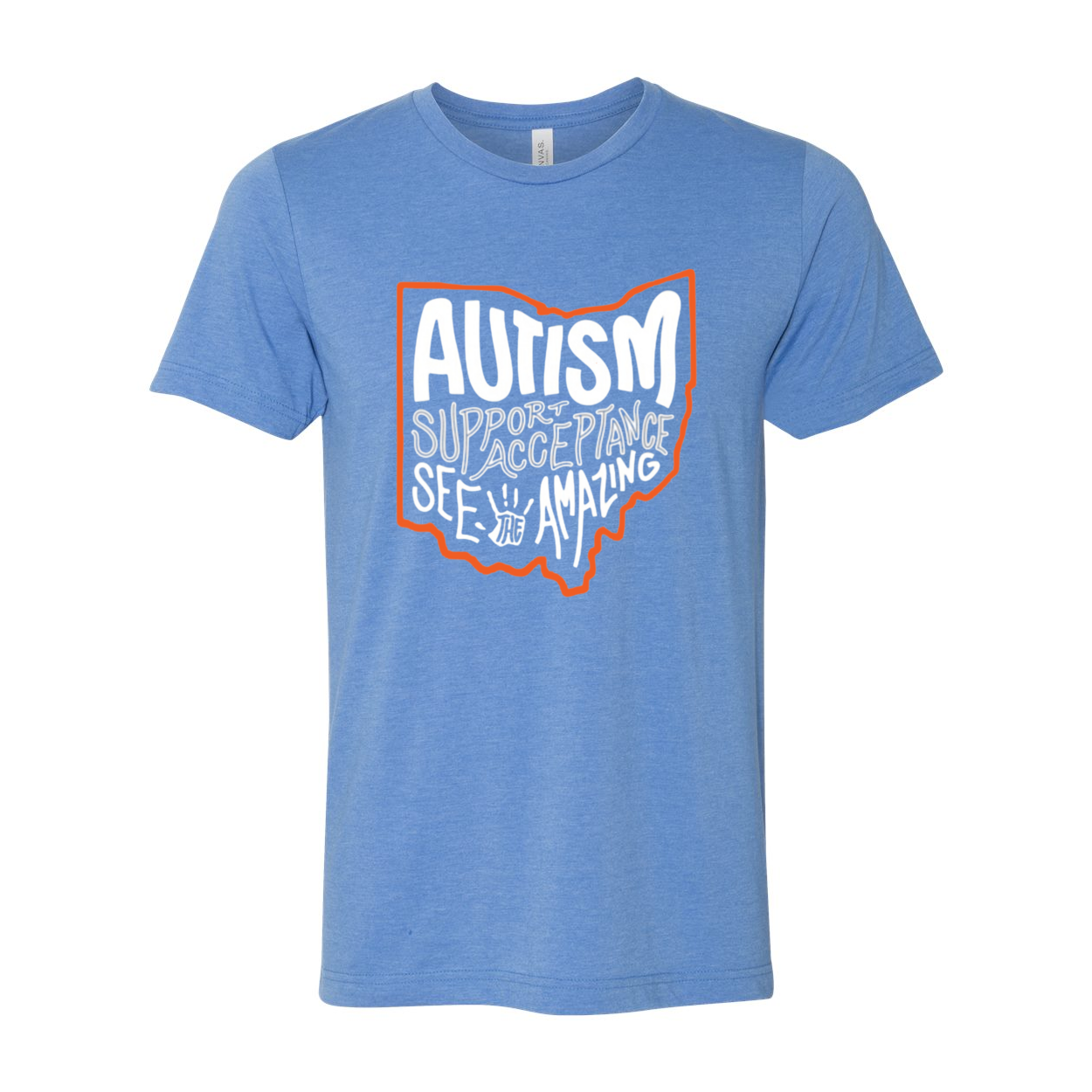 Adult Unisex "Autism See The Amazing" Bridgeway Graphic Short Sleeve Tee