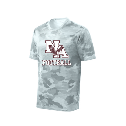 Men's Camo Classic Logo Football Competitor Performance Short Sleeve Graphic Tee