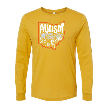 Adult Unisex "Autism See The Amazing" Bridgeway Graphic Long Sleeve Tee