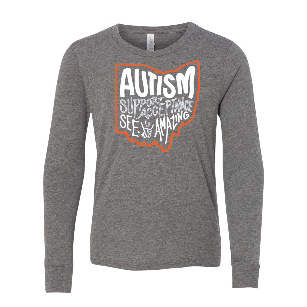 Youth "Autism See The Amazing" Bridgeway Graphic Long Sleeve Tee