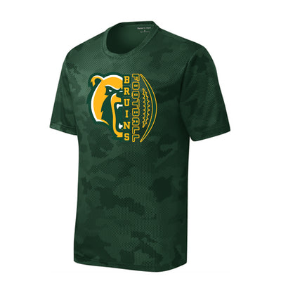 Youth Epic Bruin Football Graphic Short Sleeve Camo Competitor Performance Tee
