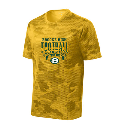 Men's Bruin Pride Football Graphic Short Sleeve Camo Competitor Performance Tee