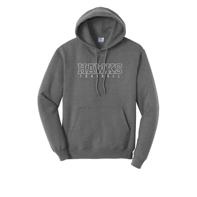 Adult Unisex Westerville Central Block Hawks Football Graphic Easy Hoodie