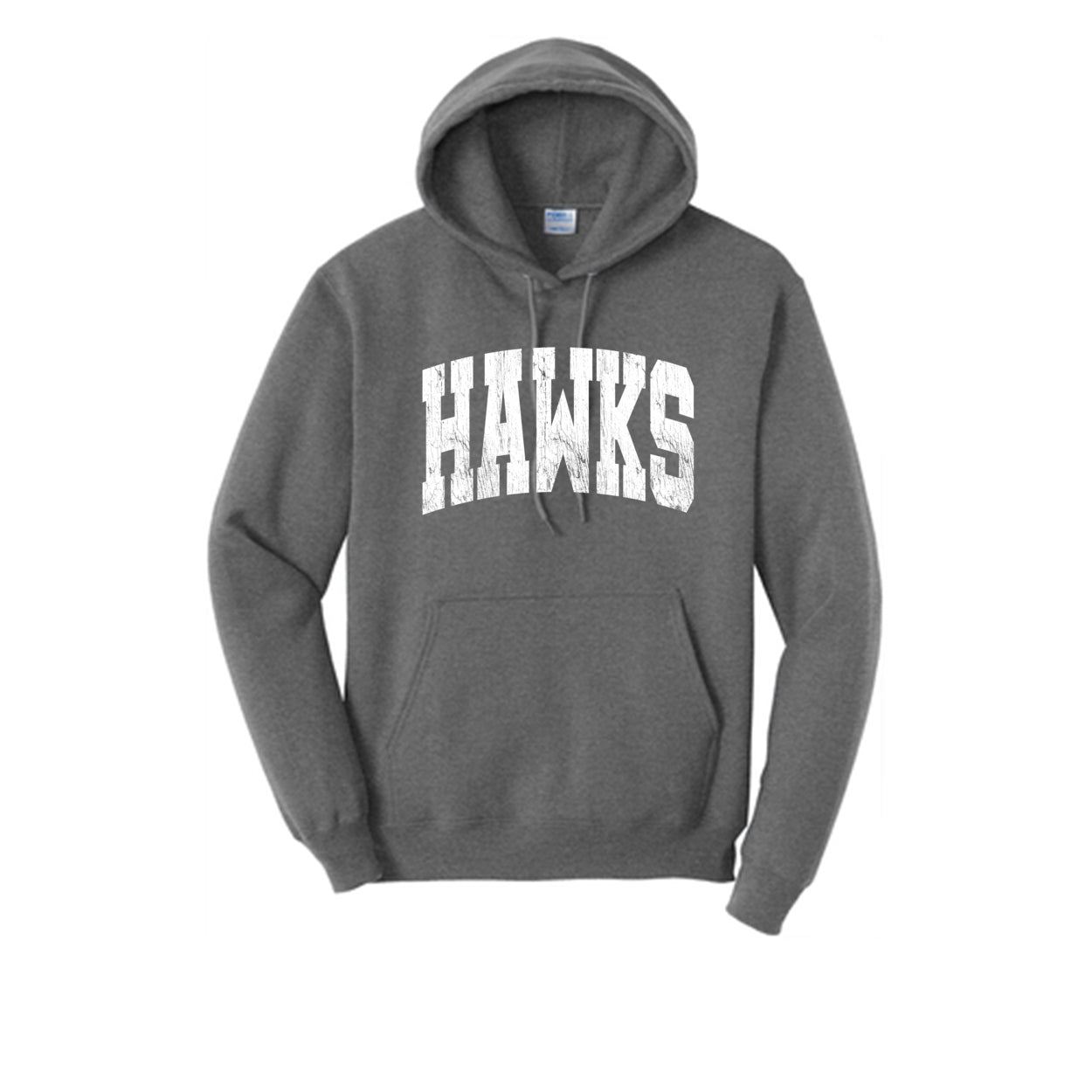 Adult Unisex Westerville Central Distressed Oversized Hawks Graphic Easy Hoodie