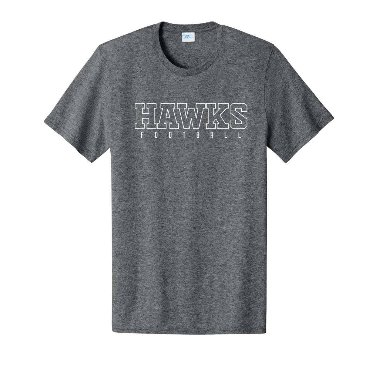 Adult Unisex Westerville Central Block Hawks Football Graphic Easy Tee