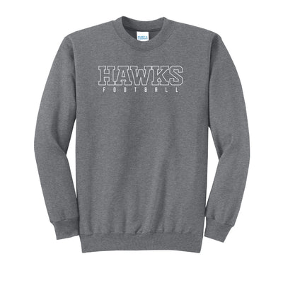 Adult Unisex Westerville Central Block Hawks Football Graphic Easy Sweatshirt