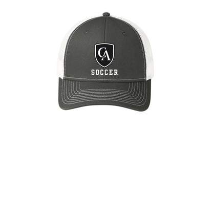Adult Unisex Columbus Academy Viking Soccer White Logo Snapback Trucker Hat
