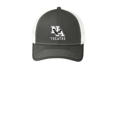 Adult Unisex White/Black Classic NA Theatre Logo Snapback Trucker Hat