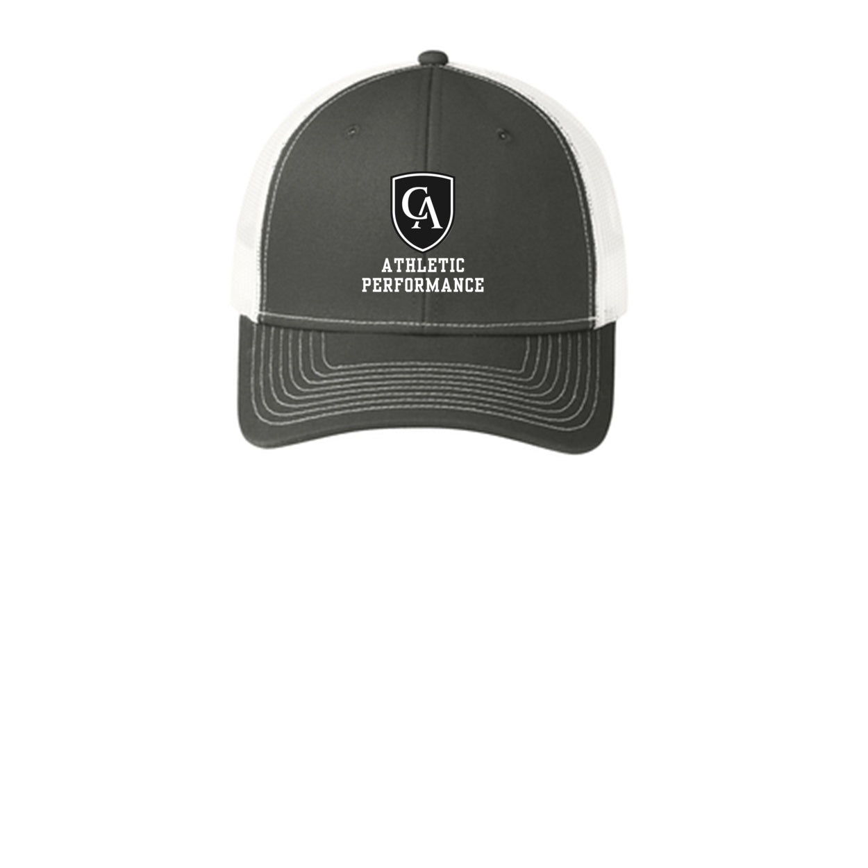 Adult Unisex Columbus Academy Viking Athletic Performance White Logo Snapback Trucker Hat