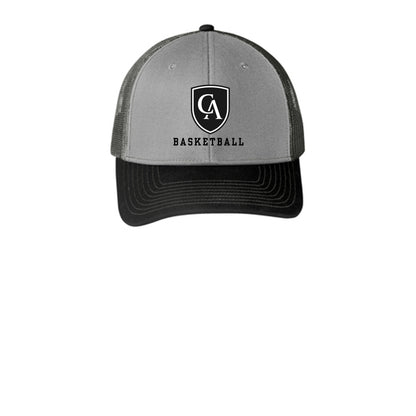 Adult Unisex Columbus Academy Viking Basketball Black Font Snapback Trucker Hat