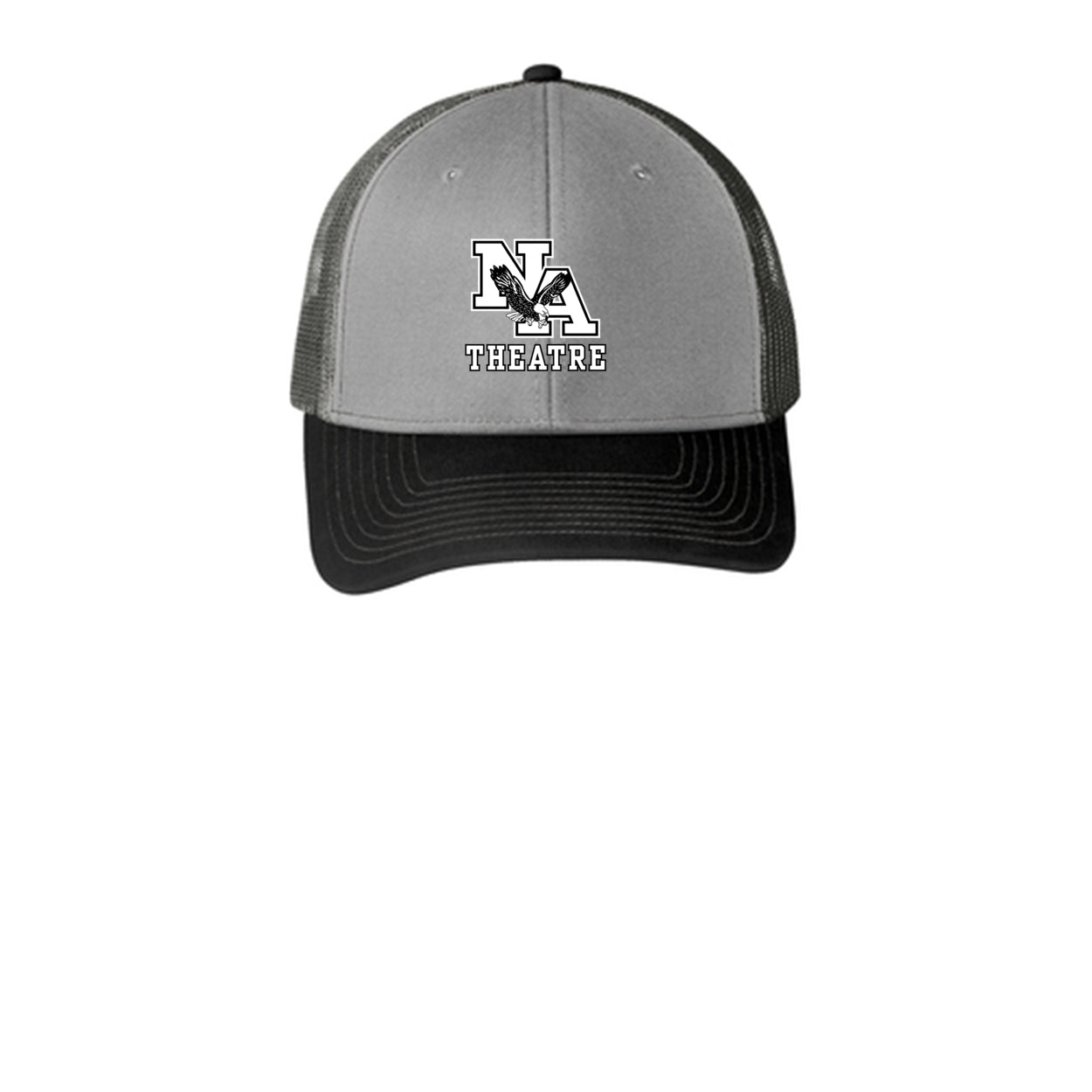 Adult Unisex White/Black Classic NA Theatre Logo Snapback Trucker Hat
