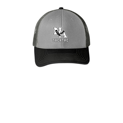 Adult Unisex White/Black Classic NA Theatre Logo Snapback Trucker Hat