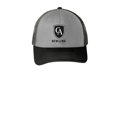 Adult Unisex Columbus Academy Viking Bowling Black Font Snapback Trucker Hat