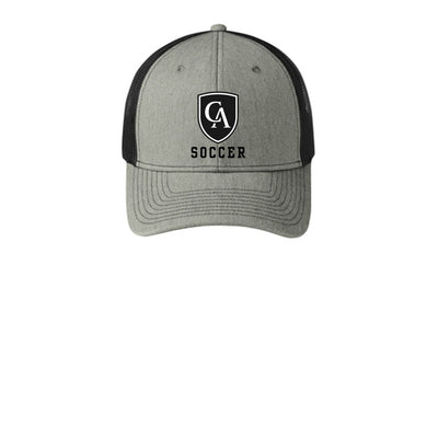 Adult Unisex Columbus Academy Viking Soccer Black Logo Snapback Trucker Hat