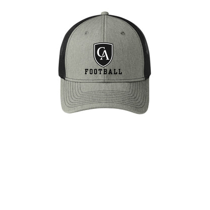 Adult Unisex Columbus Academy Viking Football Black Logo Snapback Trucker Hat