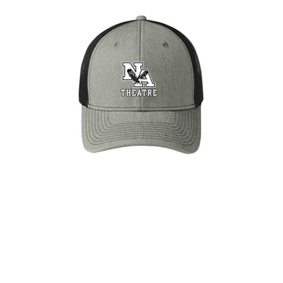 Adult Unisex White/Black Classic NA Theatre Logo Snapback Trucker Hat