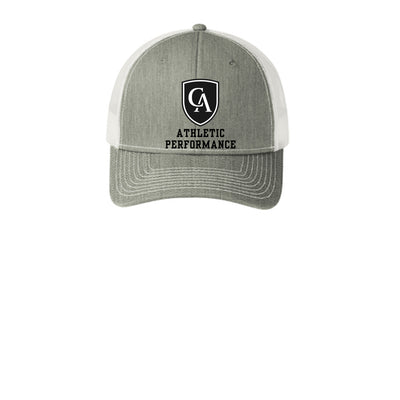 Adult Unisex Columbus Academy Viking Athletic Performance Black Logo Snapback Trucker Hat