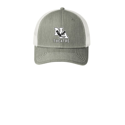 Adult Unisex White/Black Classic NA Theatre Logo Snapback Trucker Hat