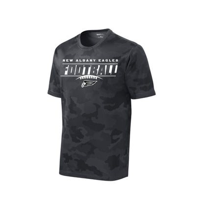 Youth New Albany Eagles Goal Line Graphic Short Sleeve Camo Competitor Performance Tee