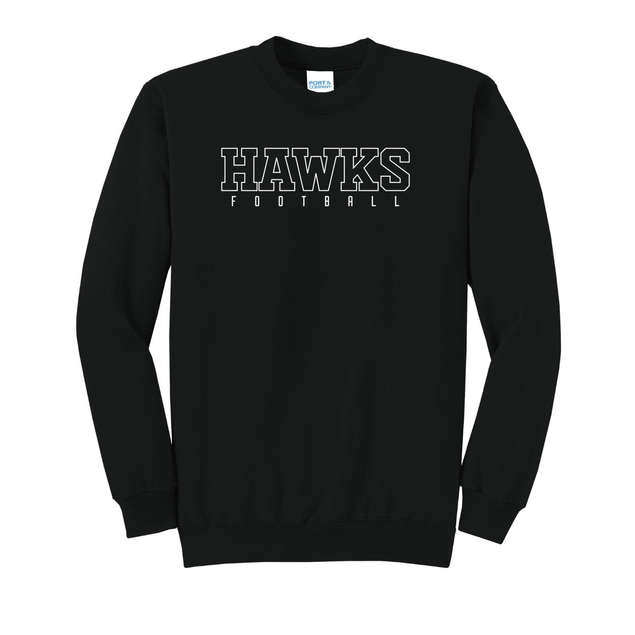 Adult Unisex Westerville Central Block Hawks Football Graphic Easy Sweatshirt
