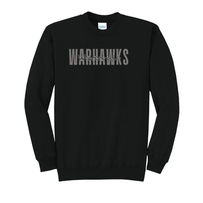 Adult Unisex Westerville Central Warhawks Spirit Script Graphic Easy Sweatshirt