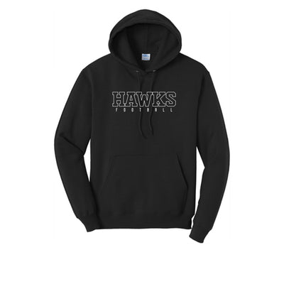 Adult Unisex Westerville Central Block Hawks Football Graphic Easy Hoodie