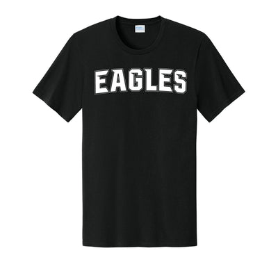 Adult Unisex New Albany Flag Football Electric Eagles White Graphic Short Sleeve Tee