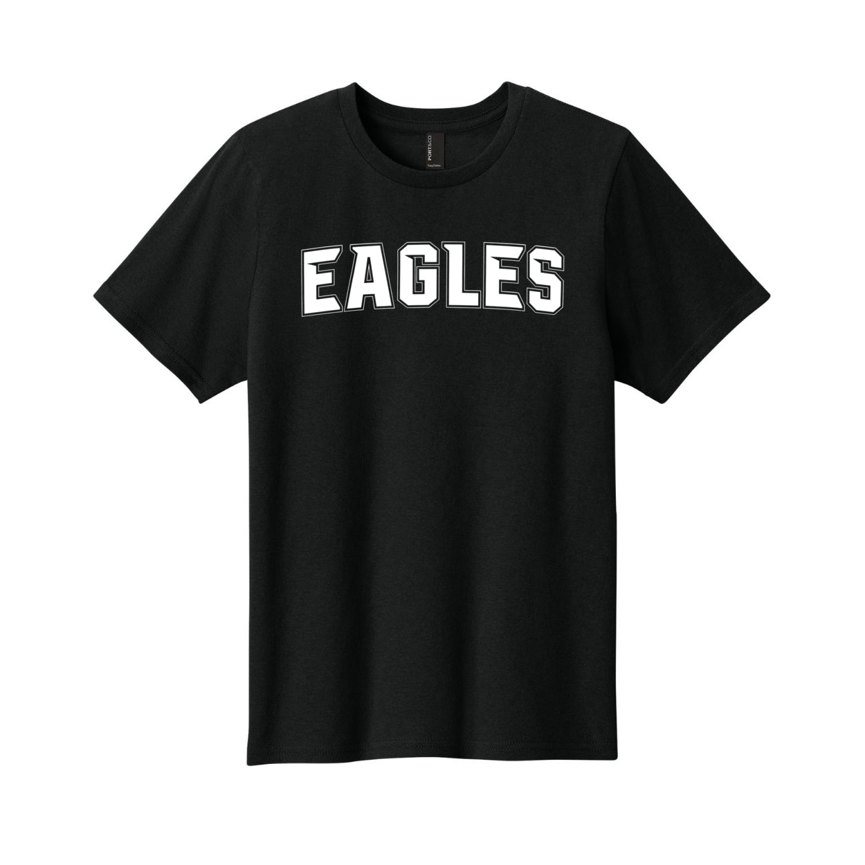 Youth New Albany Flag Football Electric Eagles White Graphic Short Sleeve Tee