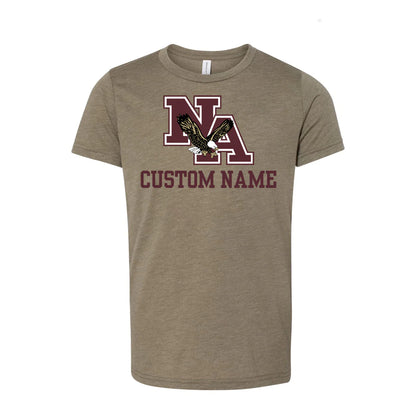 Youth Super Soft Classic Logo Short Sleeve Tee - New Albany Eagles (CUSTOM NAME)