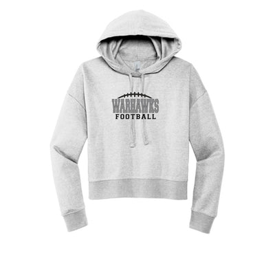 Women's Westerville Central Warhawks Football Laces Graphic Crop Hoodie