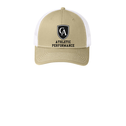 Adult Unisex Columbus Academy Viking Athletic Performance Black Logo Snapback Trucker Hat