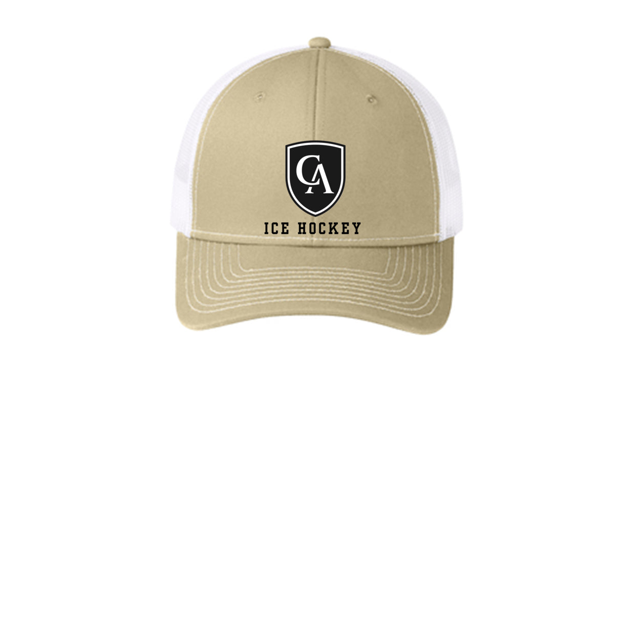 Adult Unisex Columbus Academy Viking Ice Hockey Black Font Snapback Trucker Hat