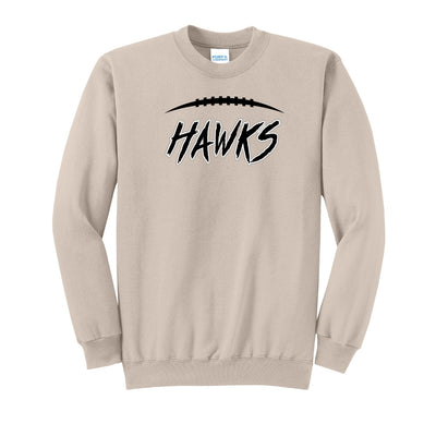 Adult Unisex Westerville Central Fighting Football Hawks Graphic Easy Sweatshirt