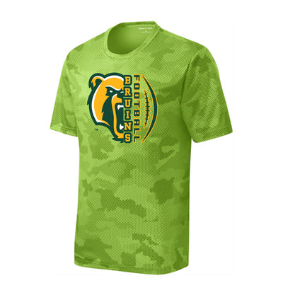 Youth Epic Bruin Football Graphic Short Sleeve Camo Competitor Performance Tee